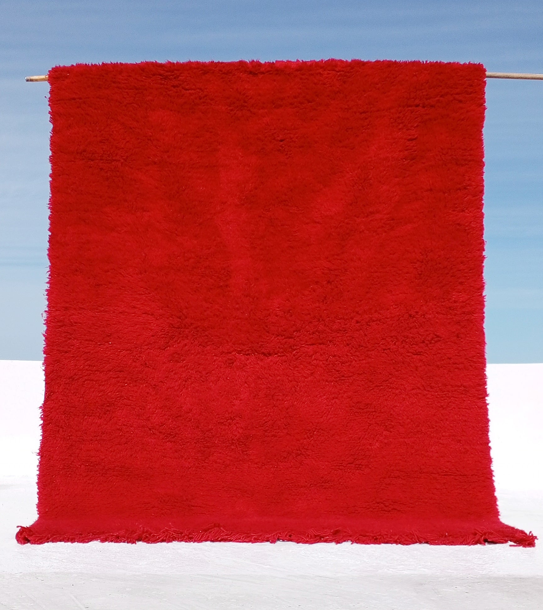 tapis marocain rouge